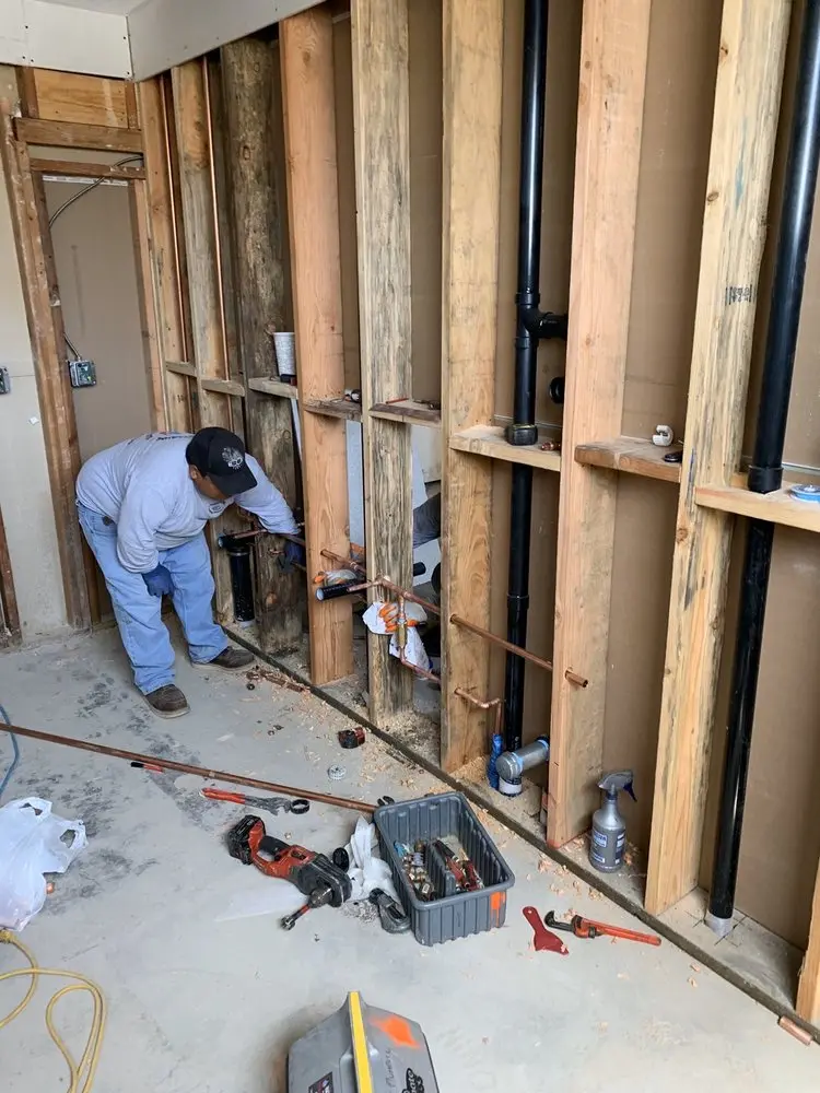 Commercial rough-in plumbing for Gas Line Repair in South Valley